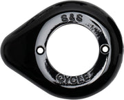 S&S Cycle Gloss Black Air Cleaner Teardrop Cover #170-0686