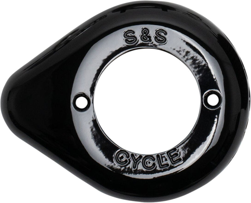 S&S Cycle Gloss Black Air Cleaner Teardrop Cover #170-0686