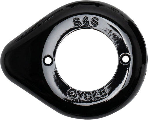 S&S Cycle Gloss Black Air Cleaner Teardrop Cover
