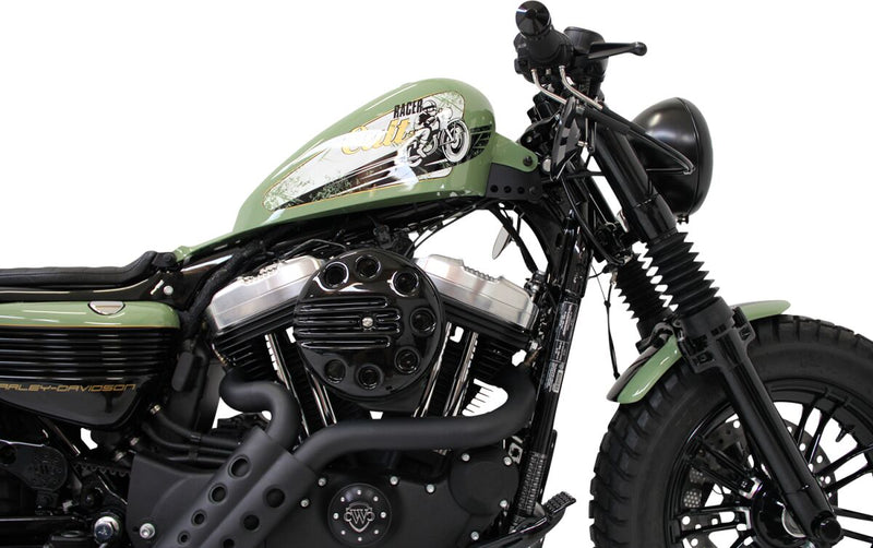 Cult Werk Air Filter Cover "Slotted" for 2016-2022 Harley-Davidson Air Cleaner Cover Black ABS Polymer Each