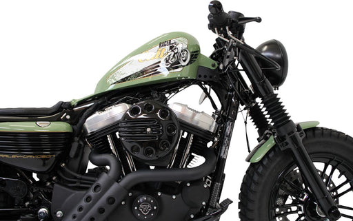 Cult Werk Air Filter Cover "Slotted" for 2016-2022 Harley-Davidson Air Cleaner Cover Black ABS Polymer Each