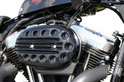 Cult Werk Air Filter Cover "Slotted" for 2004-2017 Harley-Davidson Air Cleaner Cover Black ABS Polymer Each