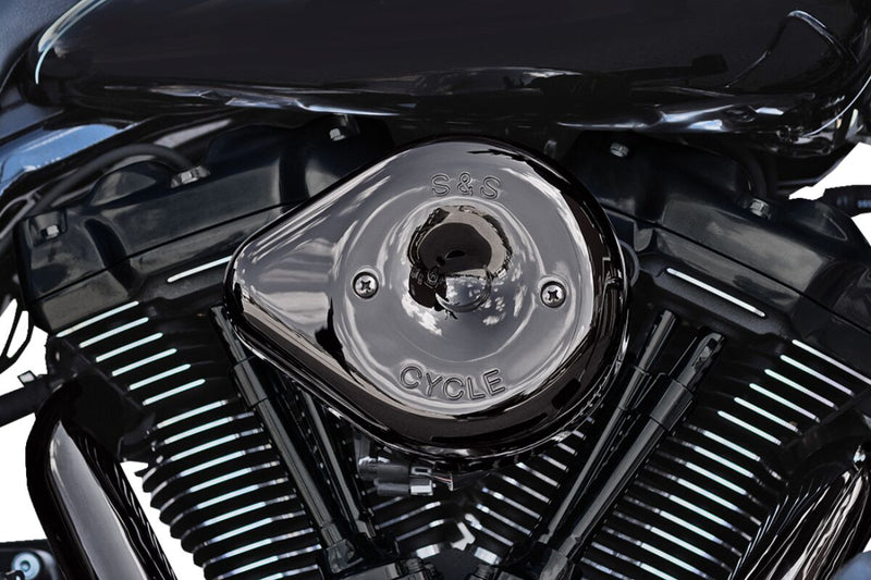 S&S Cycle Stealth Teardrop Air Cleaner Cover for 2017-2023 Harley-Davidson Lava Chrome