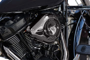 S&S Cycle Stealth Teardrop Air Cleaner Cover for 2017-2023 Harley-Davidson Lava Chrome Each