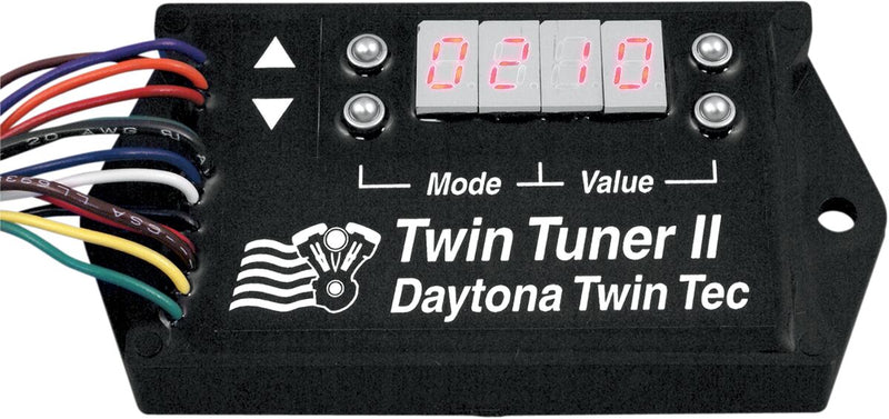 Daytona Twin Tec LLC Twin Tuner II Fuel Injection Controller for 2001-2013 Harley-Davidson Black White