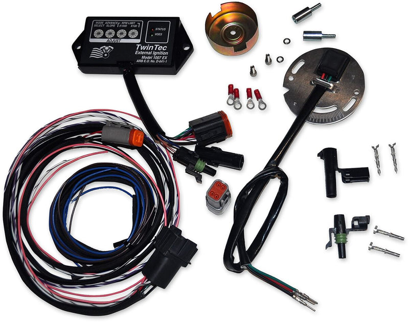 Daytona Twin Tec LLC External Ignition Conversion Kit for 1970-2003 Harley-Davidson Ignition Kit Black