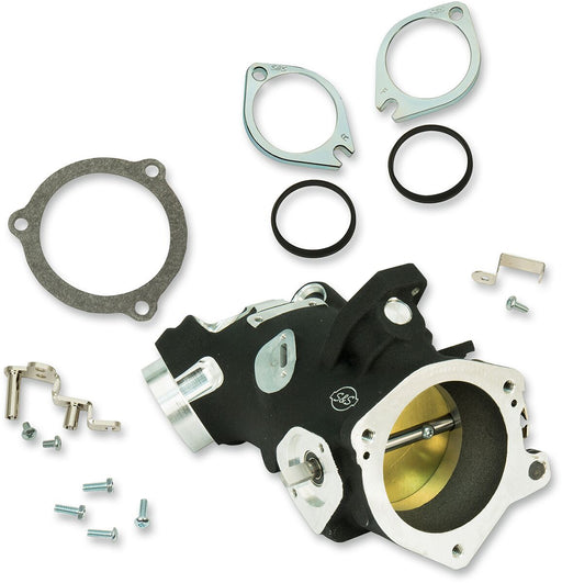 S&S Cycle 58mm Throttle Hog Cable-Operated Throttle Body for Various Various Harley-Davidson Motorcycles (See Fitment List) Throttle Cable