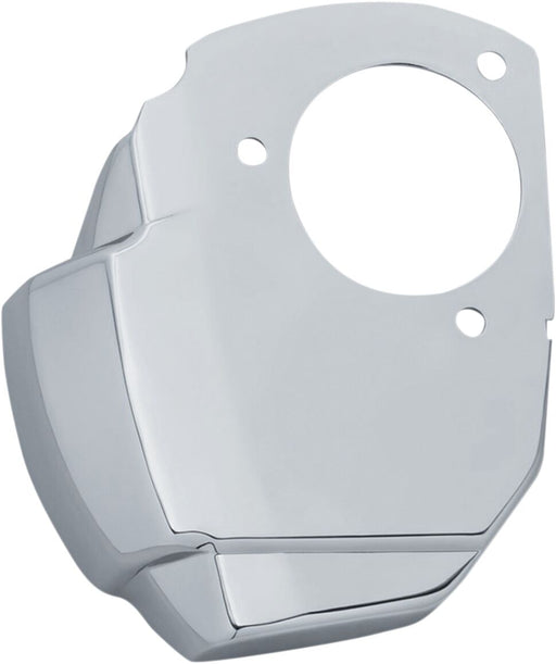 Kuryakyn Precision Throttle Servo Motor Cover In Chrome For Harley-Davidson 2017-2023 Touring, Trike & Softail Models With Kuryakyn Air Cleaner Models