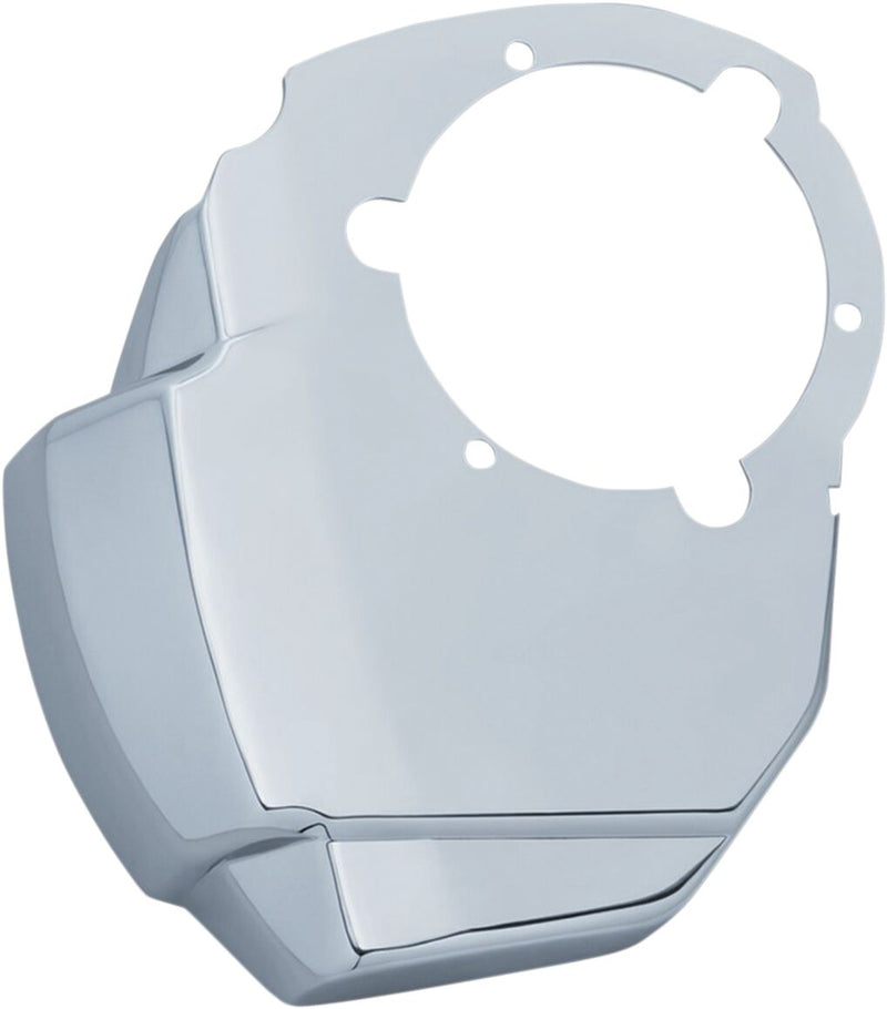 Kuryakyn Precision Throttle Servo Motor Cover In Chrome For Harley-Davidson 2017-2023 Touring, Trike & Softail Motorcycles With Screamin Eagle Heavy Breather Air Cleaners #KUR9342