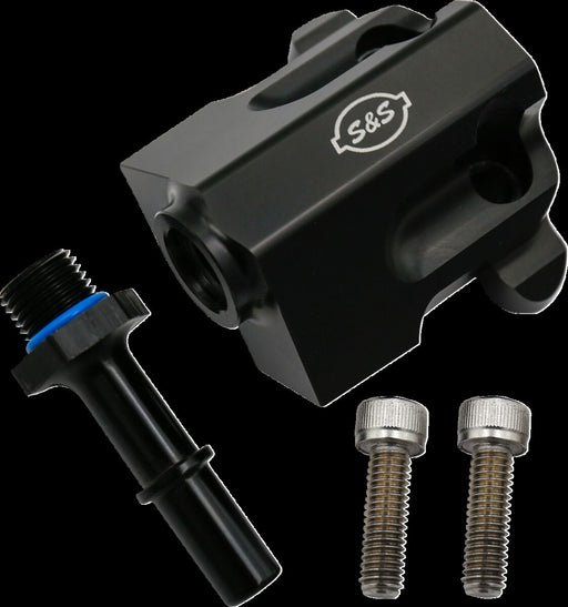S&S Cycle Replacement Fuel Rail Kit for 2017-2025 Harley-Davidson Anodised Black 6061 Billet Aluminium
