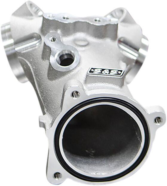 S&S Cycle 55mm Performance Intake Manifold in Silver Finish For 2017-2023 M8 Softail & Touring Models