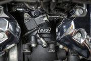 S&S Cycle CNC-Ported 55 mm Intake Manifold for 2017-2025 Harley-Davidson Black Powder Coated Carburetor Each