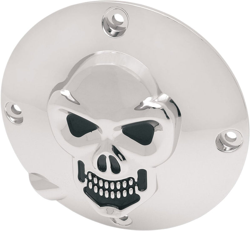 Drag Specialties Chrome 3-D Skull Derby Cover #33-0063