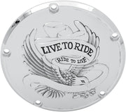 Drag Specialties Live To Ride Derby Cover #33-0065CA