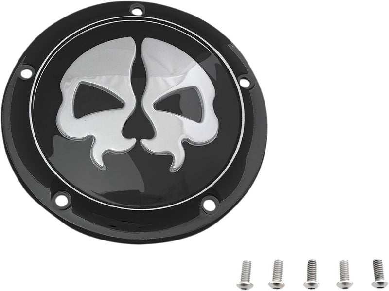Drag Specialties Split Skull Derby Cover Fits Harley-Davidson Dyna, Softail, Touring, Trike Models 1999-2017