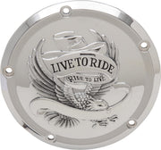 Drag Specialties Live To Ride Derby Cover Fits Harley-Davidson Touring, Trike Models 2015-2024
