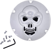 Drag Specialties Chrome 3-D Skull Derby Cover #33-0067SKD