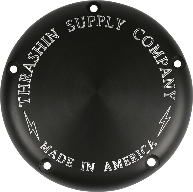Classic Derby Cover Black Softail