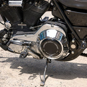 Classic Derby Cover Black Softail
