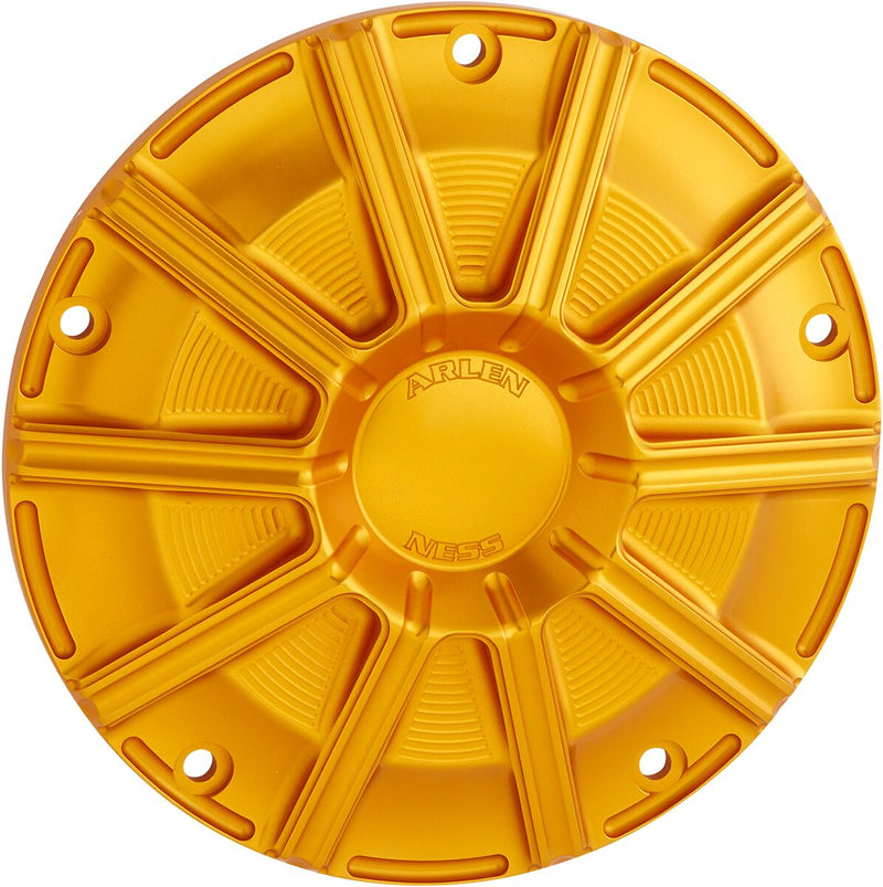 Arlen Ness Gold Anodised 10-Gauge Derby Cover for 2015-2026 Harley-Davidson Touring Motorcycles