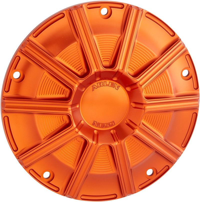 Arlen Ness Orange Anodised 10-Gauge Derby Cover for 2015-2026 Harley-Davidson Touring Motorcycles #700-005