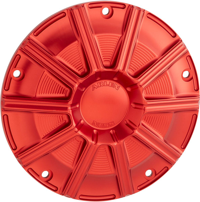 Arlen Ness Red Anodised 10-Gauge Derby Cover for 2015-2026 Harley-Davidson Touring Motorcycles #700-006