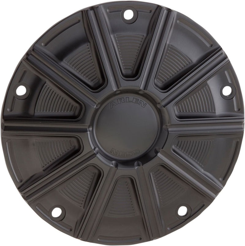 Arlen Ness Black Anodised 10-Gauge Derby Cover for Various Various Harley-Davidson Motorcycles (See Fitment List)