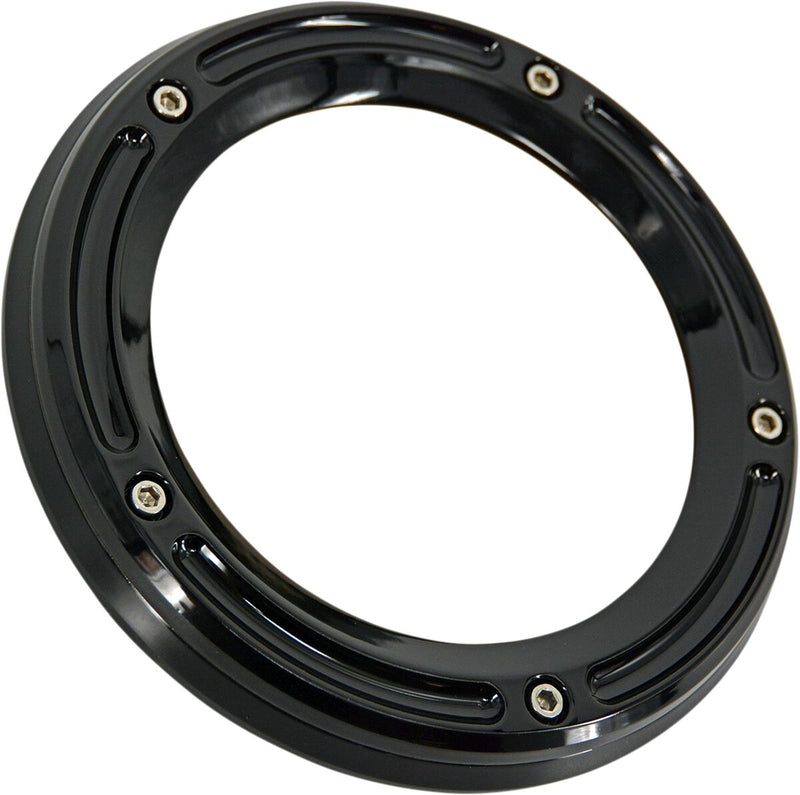Trask Gloss Black Aluminium Assault Derby Cover for 2018-2026 Harley-Davidson Softail #TM-0042BK