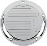 Thrashin Supply Co. Finned Derby Cover In Chrome For FLHTCUL/FLHTK, 2016-2023 Touring/Trike & FLHR, FLHTK, FLTRT Models