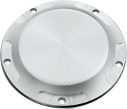 LA Choppers County Line Derby Cover Raw Silver Aluminium #LA-P106-01