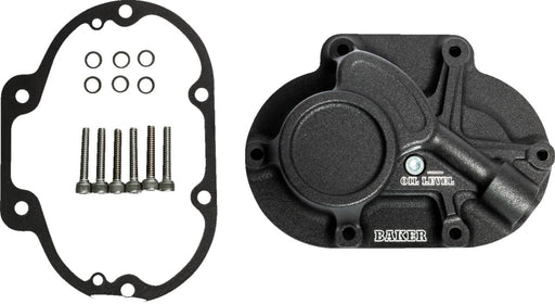 Baker Drivetrain Function-Formed™ Cable Type Transmission Side Cover Assembly for 2006-2024 Harley-Davidson Black Wrinkle 6061-T6 Aluminium Kit