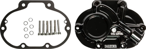 Baker Drivetrain Function-Formed™ Cable Type Transmission Side Cover Assembly for 2006-2024 Harley-Davidson Black Gloss 6061-T6 Aluminium Kit