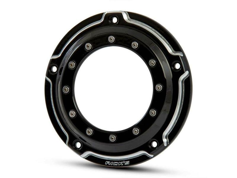 Rick's Motorcycles Derby cover for 2018-2024 Harley-Davidson Gloss Black Clutch