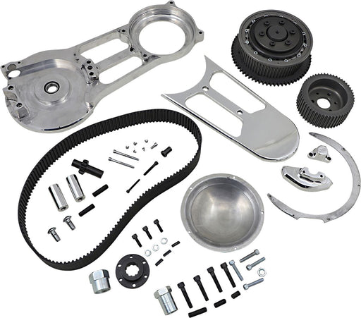 BDL EVO (2 Inch) Open Primary Belt Drive in Polished For 70-78 Shovelhead Models