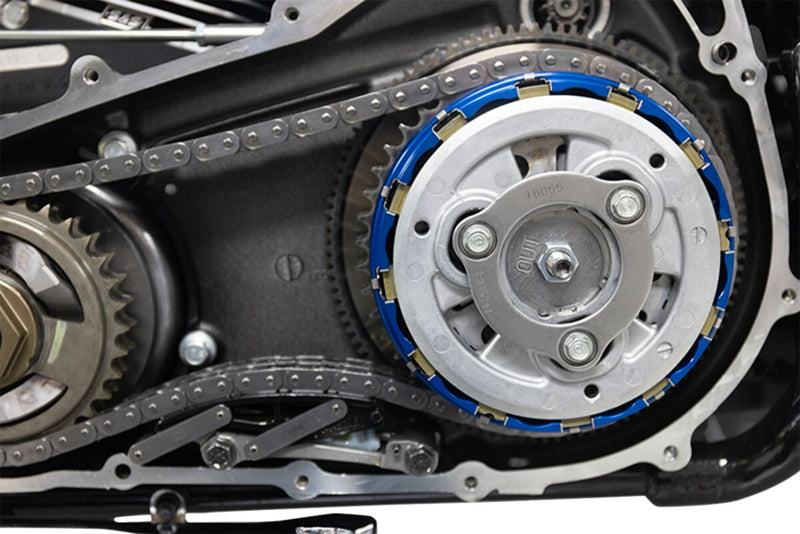 S&S Cycle Clutch Basket Kit for 2019-2026 Harley-Davidson Blue Billet Aluminium #560-0404