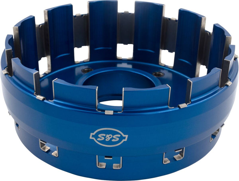 S&S Cycle Clutch Basket Kit for 2019-2026 Harley-Davidson Blue Billet Aluminium