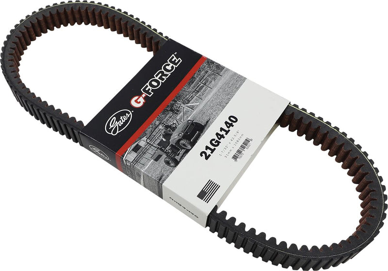 Gates G-Force™ Standard Drive Belt for 2011-2014 POLARIS Black Ribbed Top-Cog Aramid Rubber #21G4140