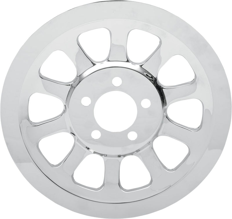 Drag Specialties Chrome Outer Rear Pulley Insert Fits Harley-Davidson Dyna Models 2007-2017
