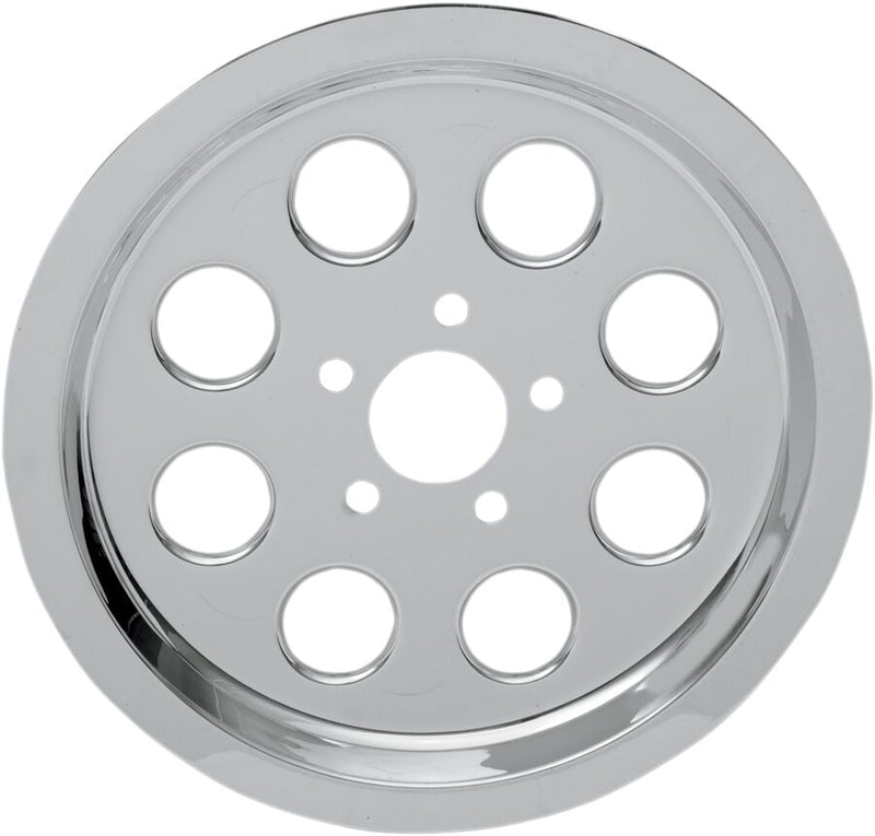 Drag Specialties Chrome Outer Rear Pulley Insert Fits Harley-Davidson Dyna, Softail, Touring Models 1983-1999