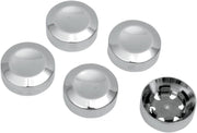 Drag Specialties Rear Pulley Bolt Covers Fits Harley-Davidson Dyna, Softail, Sportster, Touring Models 1984-2022