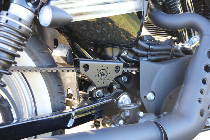 Cult Werk Belt Guard for 1986-2022 Harley-Davidson Black Powder Coated Each