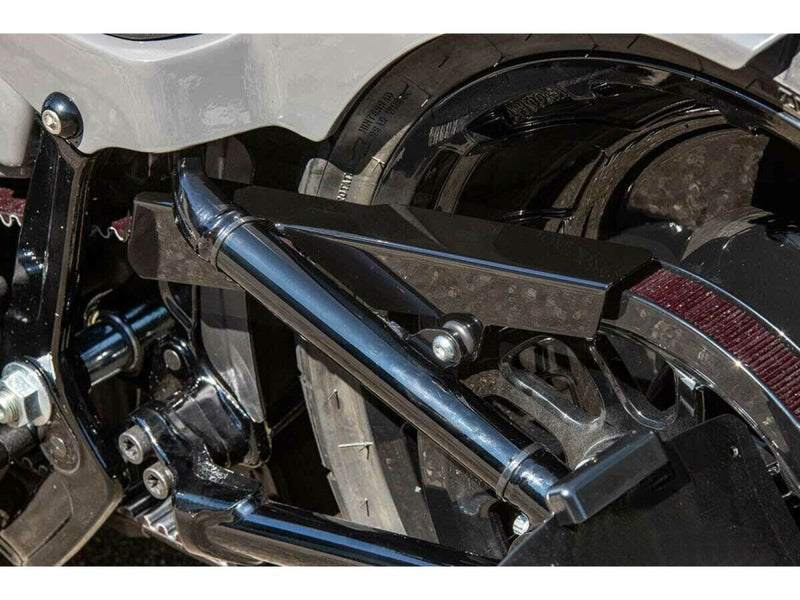 Rick's Motorcycles Belt protection for 2018-2024 Harley-Davidson Belt Guard Black Gloss Each