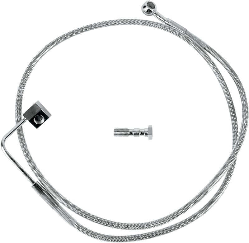 Drag Specialties Stainless Steel Brake Line Kit Fits Harley-Davidson Softail Models 1987-1999