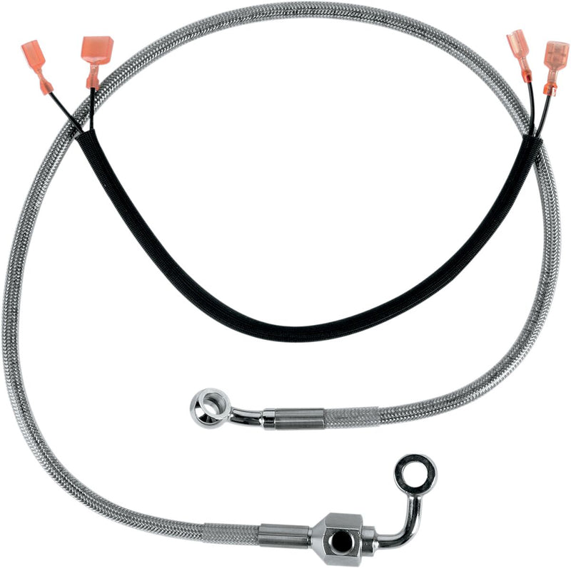 Drag Specialties Stainless Steel Brake Line Kit Fits Harley-Davidson Sportster Models 2000-2003