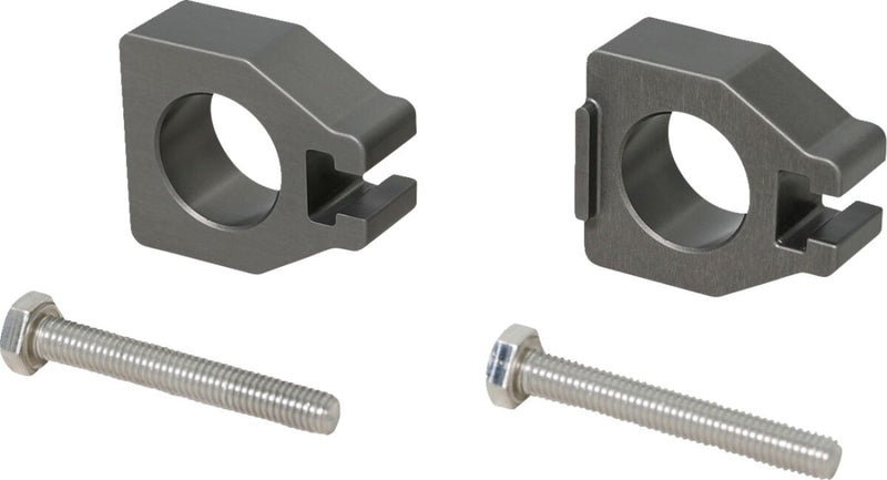 Dynojet-Harley Chain Adjuster Blocks for 2021-2024 Harley-Davidson Anodised Grey 6061-T6 Aluminium Set #61300103
