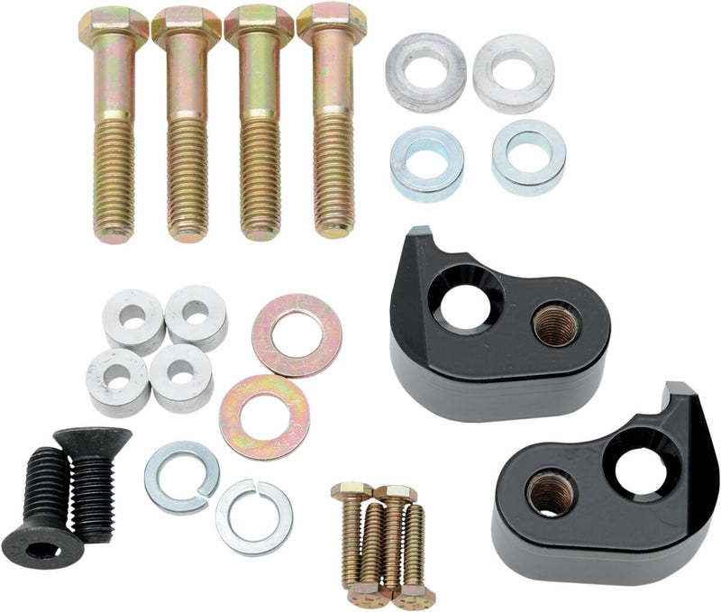 LA Choppers Rear Lowering Kit Black Powder-Coated Steel #LA-7590-00B