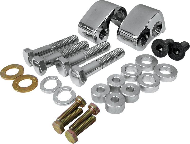LA Choppers 1 Inch Rear Lowering Kit In Chrome For Harley-Davidson 2002-2016 Touring Models