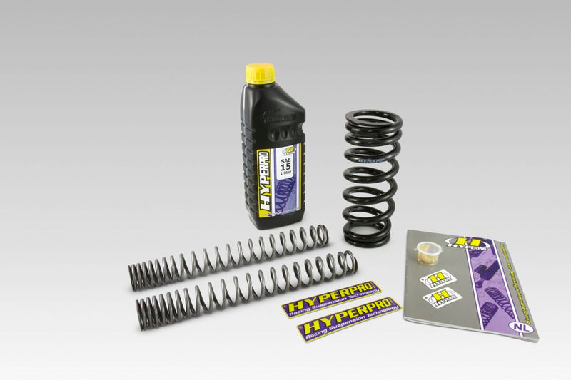 Hyperpro Lowering Kit Front/Rear/Combi for 2015-2020 KAWASAKI KLE 650 Black Spring Steel #SP-KA06-SSK040B