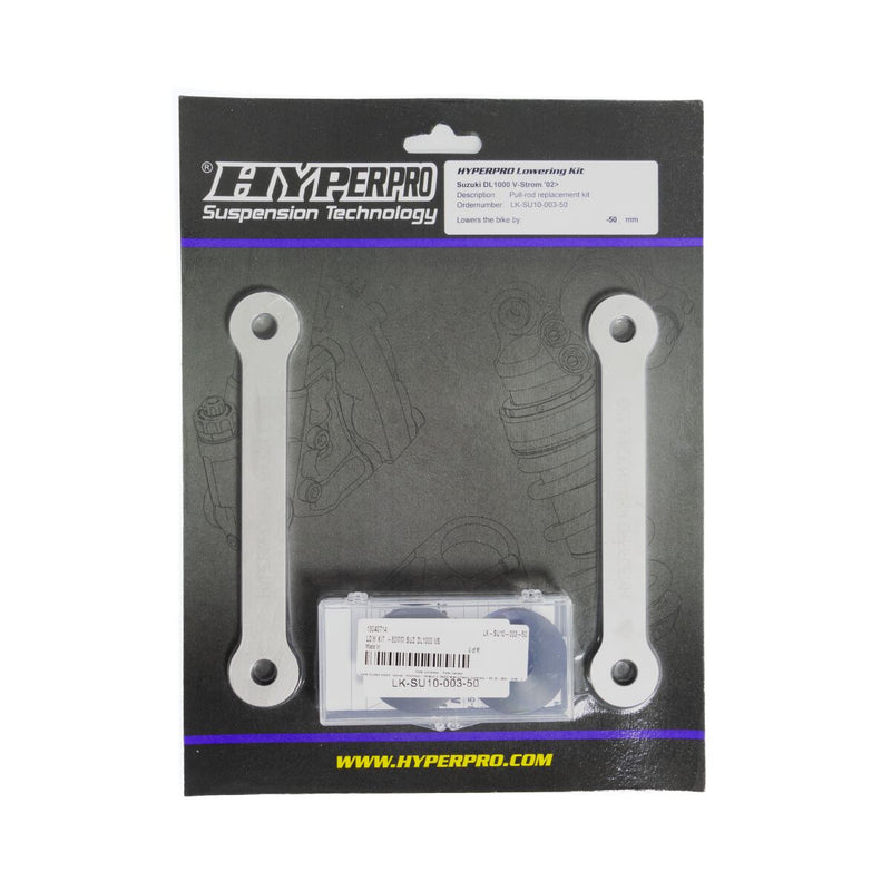 Hyperpro Lowering Kit w/link-system for 2002-2012 SUZUKI DL 1000 Rear Aluminium