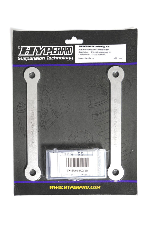 Hyperpro Lowering Kit w/link-system for 1989-2002, 2004-2009 SUZUKI GS 500 Rear Pull Rod Aluminium #LK-SU05-002-50